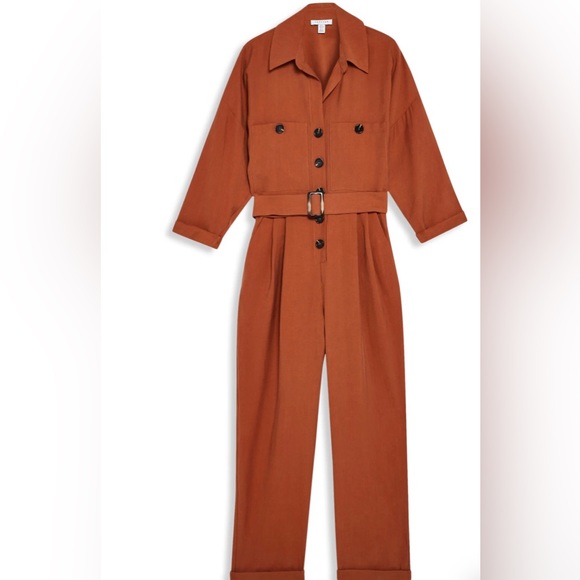 Topshop Pants - Topshop belted button down boiler jumpsuits! New with tags!